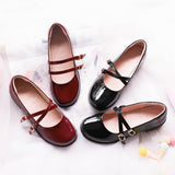 Round Head Fairy Shallow Women Shoes Female Mary Jane Cross Buckle Lolita Girls Vintage Retro Mid Heel 3.5cm Harujuku Cosplay