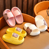 Children's Beach Slippers For Boys Girls Home Shoes Summer Thick Flip Flops Soft Outdoor Slippers Child Adults