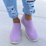 Women Shoes Plus Size 43 Women Vulcanize Shoes Slip On Sock Shoes Female Mesh White Sneakers Women Flat Casual Tenis Feminino