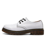 Men Oxfords Genuine Leather Dress Shoes Brogue Lace Up Mens Casual Shoes  Work Tooling shoes Men Plus Size 38-47