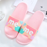 Summer Slippers Cute Slides Women Men Non-Slip Thick Soft Sole Flip Flops Bathroom Home Couple Female Beach Pool Shoes Sandals