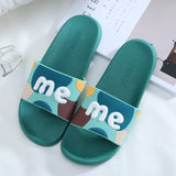 Summer Slippers Cute Slides Women Men Non-Slip Thick Soft Sole Flip Flops Bathroom Home Couple Female Beach Pool Shoes Sandals