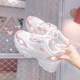 Pphmm Sweet Japanese Sports Platform Lolita Shoes Female Cute Girl Luminous Fashion Loli Fashion Casual Feminine Running Board Sneaker