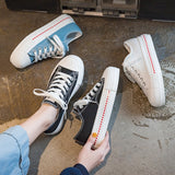 Platform Thick Soled Canvas Shoes Women's  Spring Korean Student Casual Board Sports Espadrilles Female Chunky Sneakers