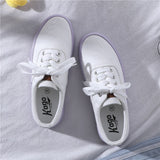 Chunky Heel Platform Sneakers Canvas Shoes Cute Japanese Style Korean Low Top Fashion Retro Round Head White Lolita Sports Shoes