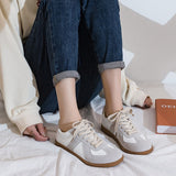 Shoes for Women Sneakers Low (1cm-3cm) Lace-up Breathable Casual Women Shoes Fashion Plus Size 44 Couple Shoes Women