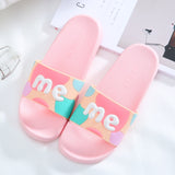 Summer Slippers Cute Slides Women Men Non-Slip Thick Soft Sole Flip Flops Bathroom Home Couple Female Beach Pool Shoes Sandals