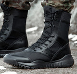 Summer Combat Training Boot Men Women Climbing Training Lightweight Tactical Boots Outdoor Hiking Breathable Mesh Army Fan Shoes