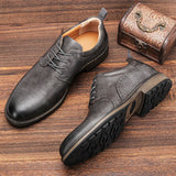 40~46 Casual Shoes Men Fashion Brand Comfortable  Leather Shoes Men #Al726