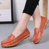 shoes Women Flats Ballet Shoes Woman Cut Out Leather Breathable Moccasins ladies Boat Shoes Ballerina female Casual Shoes