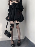 Lolita Style Black Gothic Girl Dark Lolita Suspender Jsk Dress Bow Casual Female Kawaii Sexy Loli Dresses