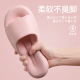 Women Men Slippers Thick Sole Summer Beach Sandals Bathroom Eva Slippers for Home Flip Flops Woman Non-slip Household