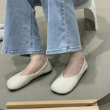 Shoes Woman  Slip-on Shallow Mouth Soft Round Toe Casual Female Sneakers Flats All-Match New Slip On Summer Grandma Dress