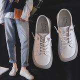 Pofulove Square Toe White Tennis Women's Shoes Fashion Design Offers Free Shipping Sneakers