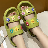 Summer Platform Sandals Women  Open Toe Soft Sole Cloud Slippers Woman Non Slip Thick Sole Beach Sandals