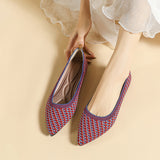 Women's shoes Large flat shoes Spring and Autumn fashion pointy beautiful rubber soles anti-slip shallow mouth shoes