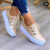 Women Casual Shoes White Sneakers Women Fashion Spring Summer Canvas Sneakers Women Platform Vulcanize Shoes