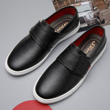 Genuine Leather young White Loafers summer Casual Mens lazy shoes Handmade Slip-On Driving Flats Moccasins Plus Size 37-46