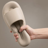 Women Men Slippers Thick Sole Summer Beach Sandals Bathroom Eva Slippers for Home Flip Flops Woman Non-slip Household