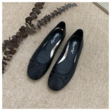 New Brand Flats Ballet Women Shoes Classic Round Toe Flat Ballerina Female Bow Casual Slip On Loafer Soft Moccasin Fashion Mujer