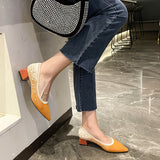 Slimming Shoes Gold  Heels Basketball Platform Sandals Ladies Pointed Pumps Slip On Sweet All-Match Lace-Up Casual Latest A