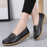 shoes Women Flats Ballet Shoes Woman Cut Out Leather Breathable Moccasins ladies Boat Shoes Ballerina female Casual Shoes