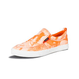 Graffiti Loafer Shoes for Men Orange Moccasins Men Slip On Casual Flat Sneaker Summer Print Vulcanized Shoes Men Loafer