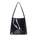 Fashion Patent Leather Women Shoulder Bags Vintage Female Casual Tote Handbags Large Capacity Ladies Shopping Bag