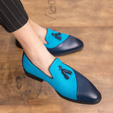 Fashion Business Dress Men's Shoes Classic Leather Men Suits Shoes Slip-On Oxfords Shoes Party tassel designer shoes