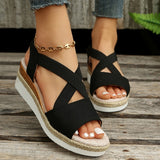 Fashion Summer Wedge Sandals for Women Lightweight Platform Gladiator Shoes Woman Plus Size Non Slip Casual