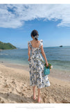 Pphmm Summer White Midi Slip Dress Women 2022 Long Elegant Floral Boho Hawaiian Beach Dresses for Wedding Guest Birthday Prom