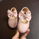 Girls Leather Shoes Autumn Fashion Flower Kids Princess Shoes Flat Heels Floral Little Girl Shoes Size 22-31