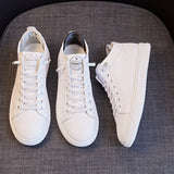 Spring Summer Shoes Women Sneakers Genuine Leather White Shoes Fashion Ladies Sneakers Flat Casual Soft Footwear A3375