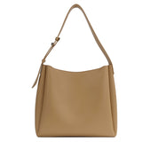Quality Women Tote Bags 2 Pcs/Set Large Capacity Shopper Shoulder Bag Pure Color Wide Strap Soft PU Leather Female Handbags
