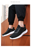 Pphmm Classic Mens Sneakers Casual Mesh Breathable Jogging Gym Shoes Men Plus Size Trainers Soft Bottom Durable Black Men Sneaker