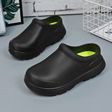 Women Kitchen Shoes Men Garden Clogs Outdoor Casual Waterproof Rain Shoes Non-slip Restaurant Work Shoes Oil-proof Chef Shoes