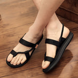 Men Sandals for Male Summer Roman Beach Shoes Flip Flops Slip on Flats Slippers Slides