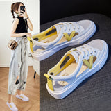 Real Soft Leather Bag Head Sports Sandals Women's Outer Wear  Summer New Student All-match Flat Casual White Shoes Woman