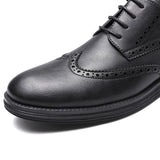 Genuine Leather Dress Shoes Comfy Men Casual Shoes Smart Business Work Office Lace-up Men Shoes