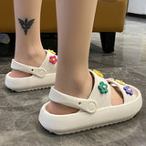 Summer Platform Sandals Women  Open Toe Soft Sole Cloud Slippers Woman Non Slip Thick Sole Beach Sandals