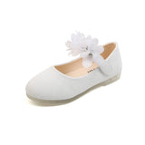 Girls Leather Shoes Autumn Fashion Flower Kids Princess Shoes Flat Heels Floral Little Girl Shoes Size 22-31