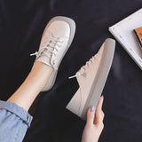 Pofulove Square Toe White Tennis Women's Shoes Fashion Design Offers Free Shipping Sneakers