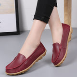 shoes Women Flats Ballet Shoes Woman Cut Out Leather Breathable Moccasins ladies Boat Shoes Ballerina female Casual Shoes