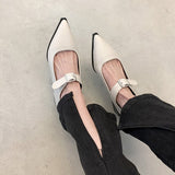 Slingback Shoes Gothic Chunky Heels Women's Pumps Rivet Street Style Medium Heel Punk Vintage Casual Sandals Spring Summer