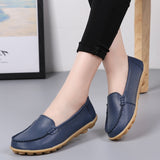 shoes Women Flats Ballet Shoes Woman Cut Out Leather Breathable Moccasins ladies Boat Shoes Ballerina female Casual Shoes